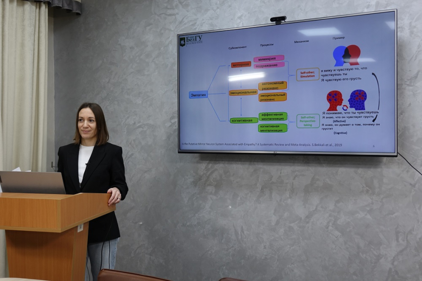 События НИУ «БелГУ» лектор ниу «белгу» рассказала о проблеме поиска нейробиологических основ эмпатии