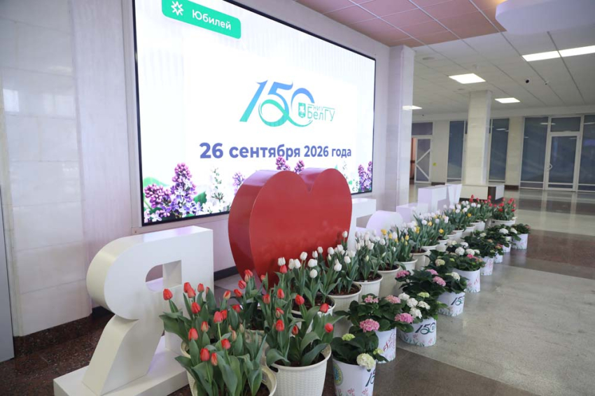 События НИУ «БелГУ» в белгородском госуниверситете зацвели тюльпаны
